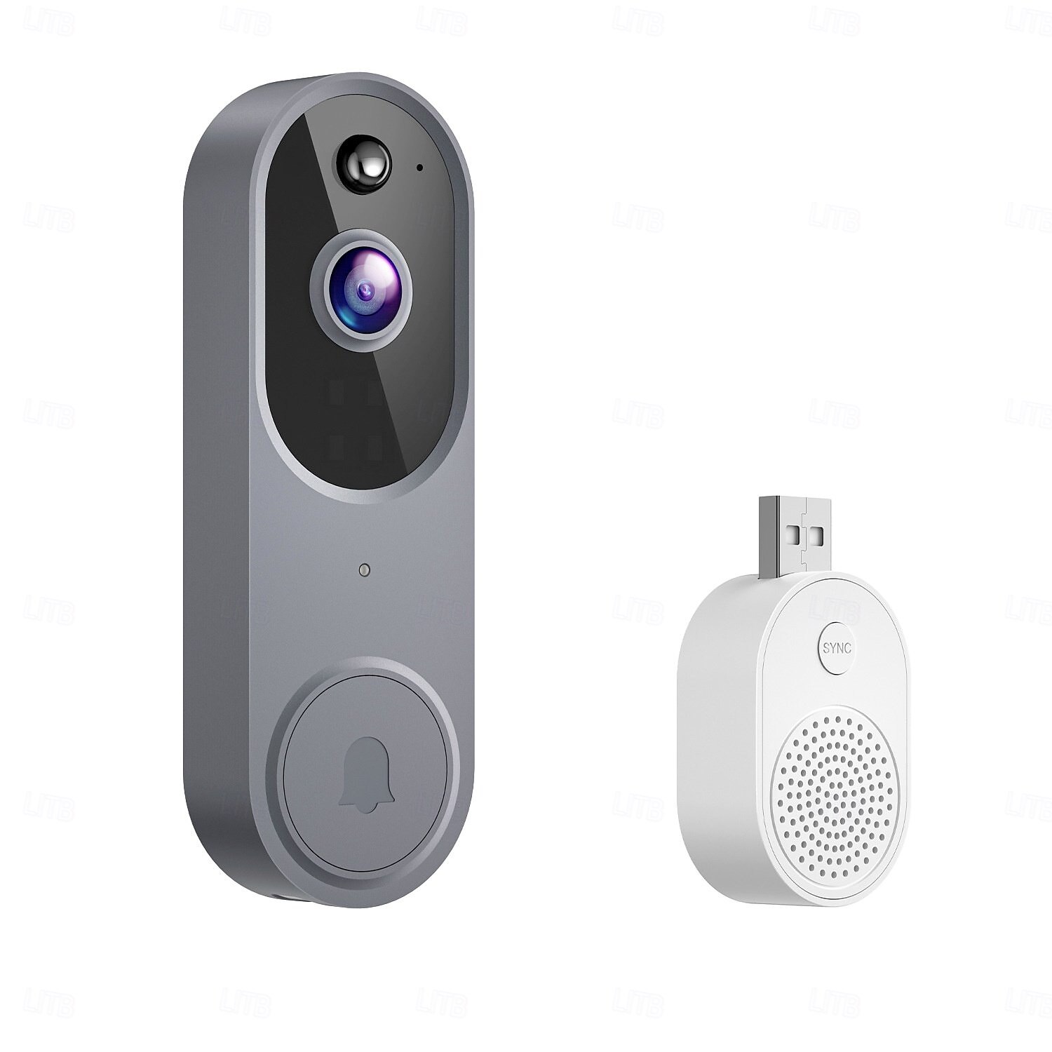 1080p video sonerie cameră inteligentă IA detecție umană vizualizare live inclusă sonerie 2,4 g wifi audio bidirecțional 2025 - $67.99 –P10
