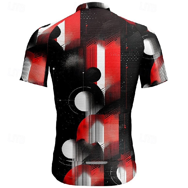 Homme Maillot Velo Cyclisme Manche Courte Cyclisme Tee-shirt Maillot avec 3 poches arrière VTT Vélo tout terrain Respirable Séchage rapide Conception anatomique Mèche Rouge vin Rouge Bleu Bloc de de 2025 ? $28.99 –P10