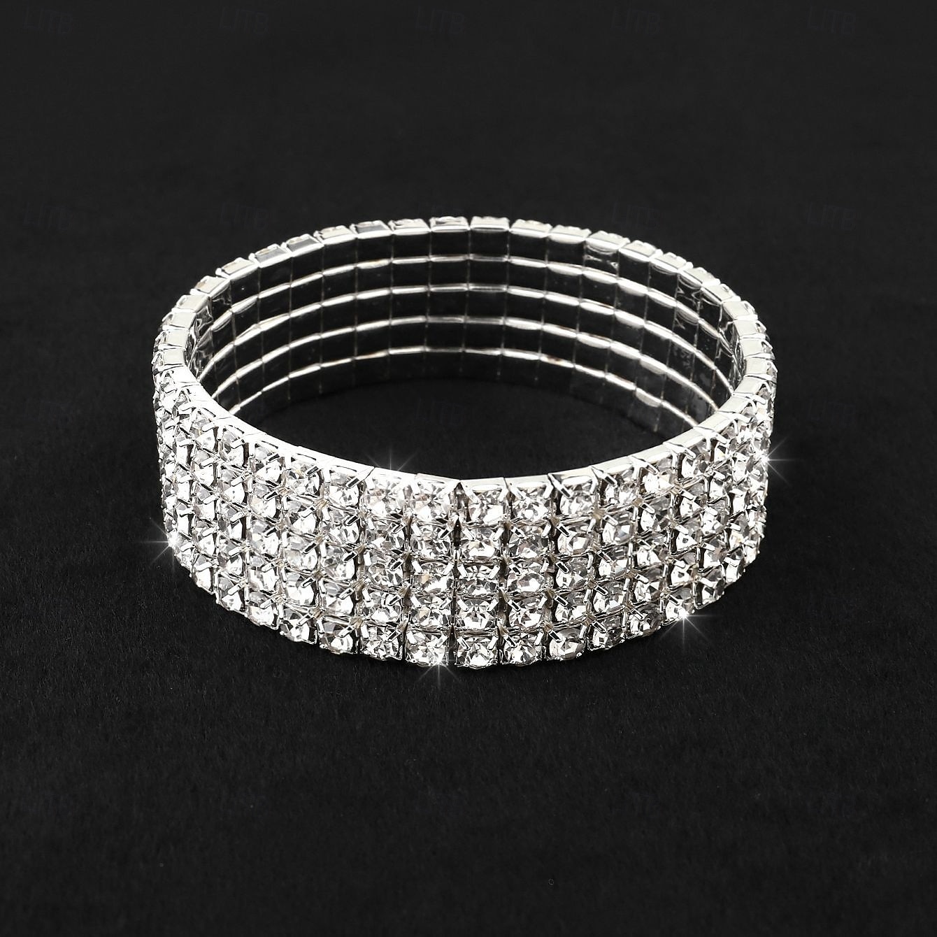 Brude smykker sett 1 Legering Ringer 1 Armbånd Øredobber Halskjeder Dame Stilfull Luksus Søtt Fancy Dyrebar Geometrisk Form Smykkesett Til Festkveldsklær 2025 - $19.99 –P4