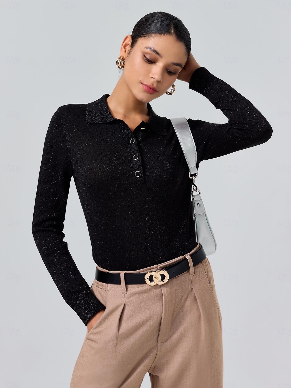 Minimalist Wool Blend Polo Knitwear 2025 - $61.99 –P1