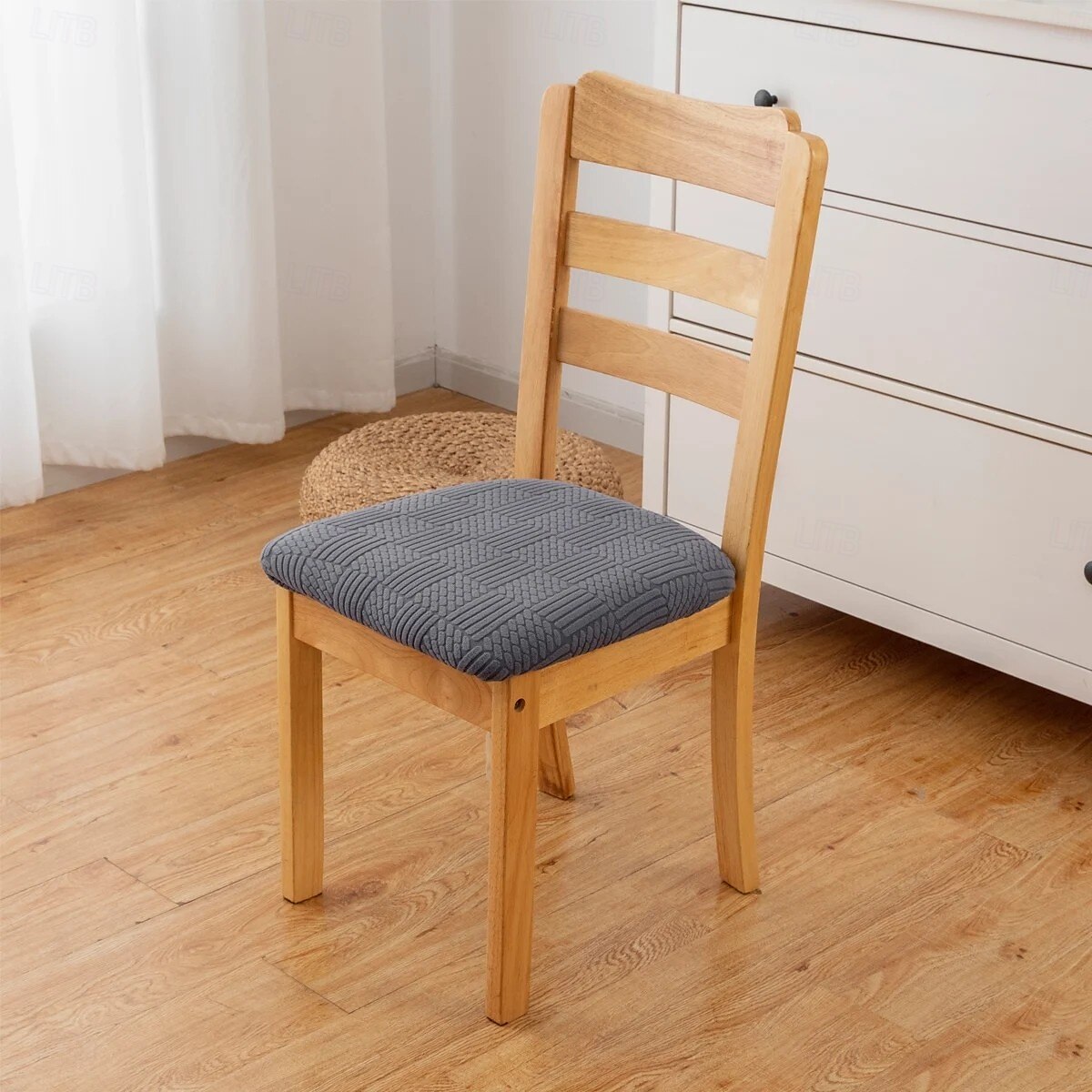 Stretch Jacquard Dining Chair Seat Covers Removable and Washable Elastic Slipcovers Perfect for Protecting Upholstered Dining Chair Cushions Adds Comfort and Style to Your Dining Room Decor 2025 - $10.99 –P4