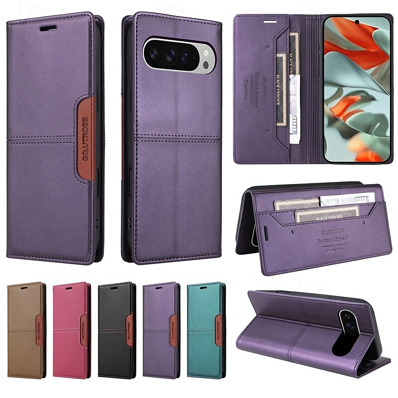 téléphone Coque Pour Pixel 9 Pro Pixel 9 Pro XL Pixel 8 Pro Pixel 8 Pixel 9 Pixel 7 Pixel 7 Pro Couvercle rabattable Avec Support Fente pour carte Antichoc Rétro TPU faux cuir de 2025 ? $17.99 –P15