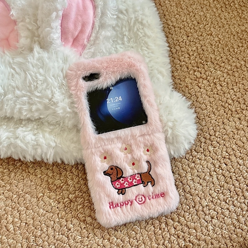 telefone Capinha Para Z Flip 7 Z Virar 6 Z Flip 5 Z Flip 4 Z Flip 3 Capa traseira Antichoque Retro Felpudo de 2025 por $18.99 –P5