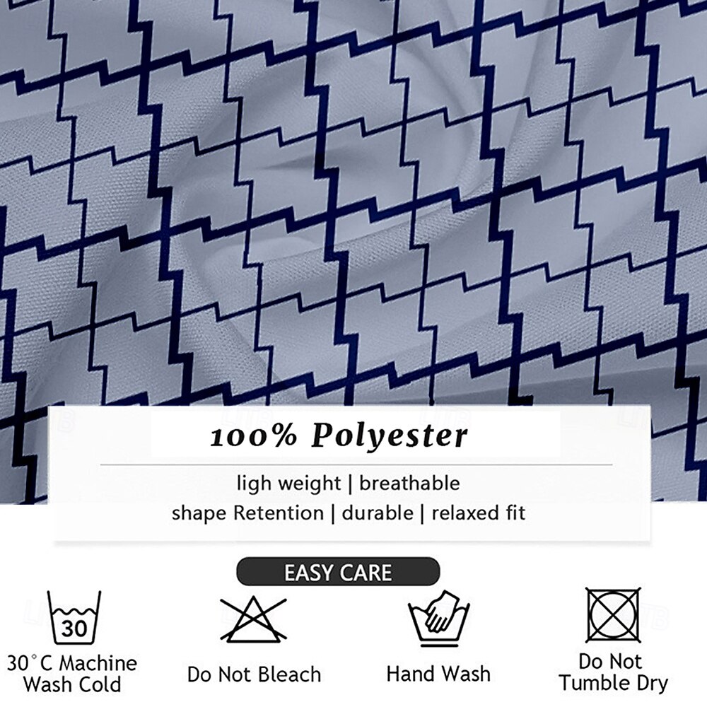 Per uomo A quadri Geometrico Camicia Camicie Camicia con bottoni Manica lunga Informale Moda Casual Formale Feste Giornaliero Primavera Autunno Collo ripiegabile Grigio del 2025 a $26.99 –P3
