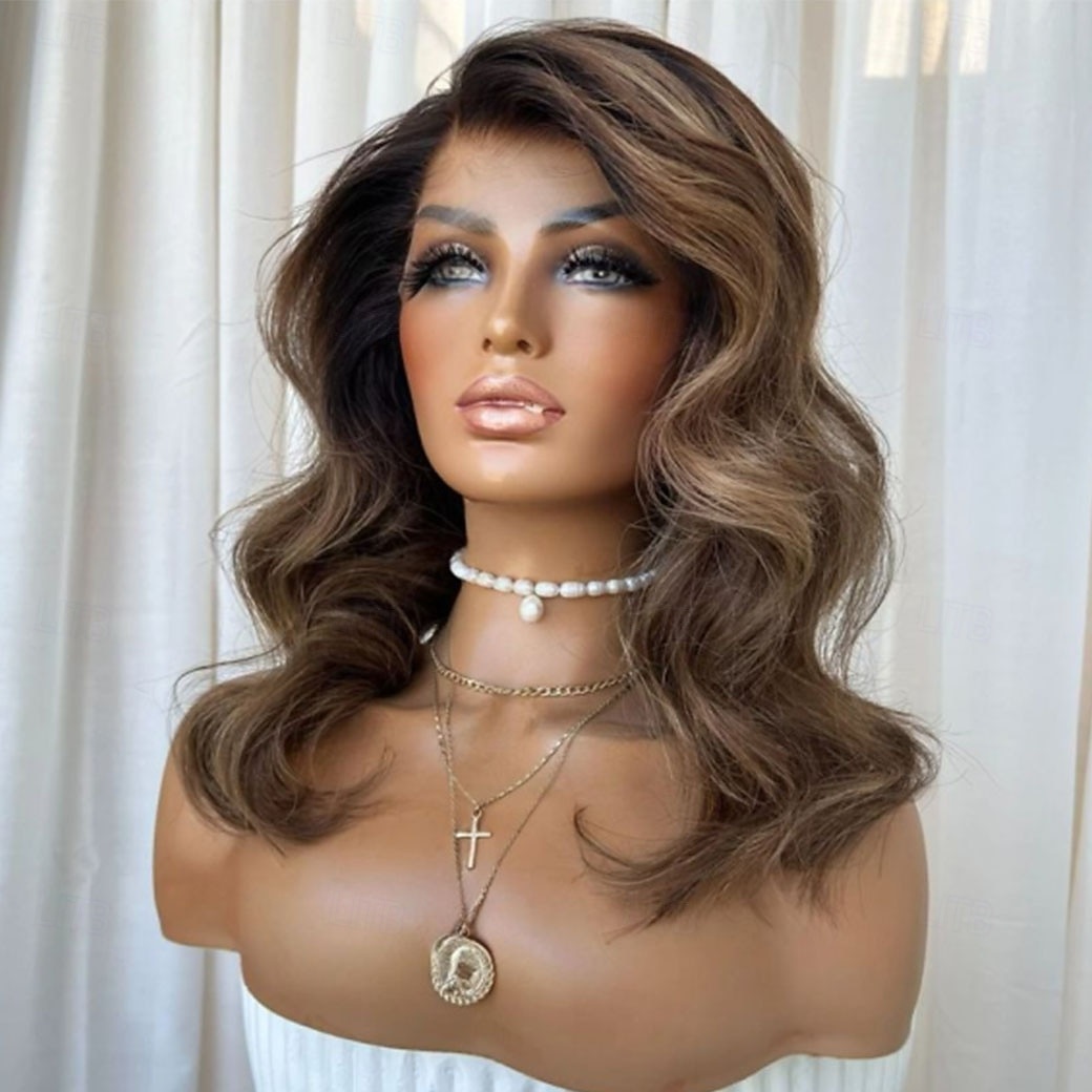 Peluca Cabello humano remy Cierre 5x5 Cierre 4x13 Cabello Brasileño Ondulado Múltiples colores Bob corto Mujer Densidad 130% 150% Cabello Ombre Entradas Naturales 100% Virgen Sin cola Pre-arrancado 2026 - $235.79 –P2