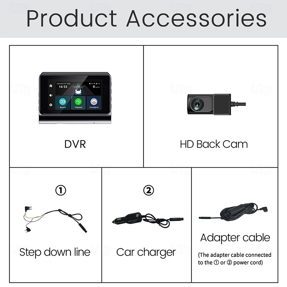 Dashcam Cameras Video Recorder Dual Lens Front and Rear Dash Cam for Cars Remote Intercom and Remote Playback 2025 - $223.49 –P20