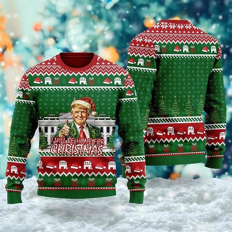 Mikulás Adu Pullover Vicces karácsonyi pulóver 3D Karácsony Vicces Kompatibilitás Páros Férfi Női Felnőttek Karácsony Farsang 3D nyomtatás Parti Fesztivál 2025 - $26.99 –P3