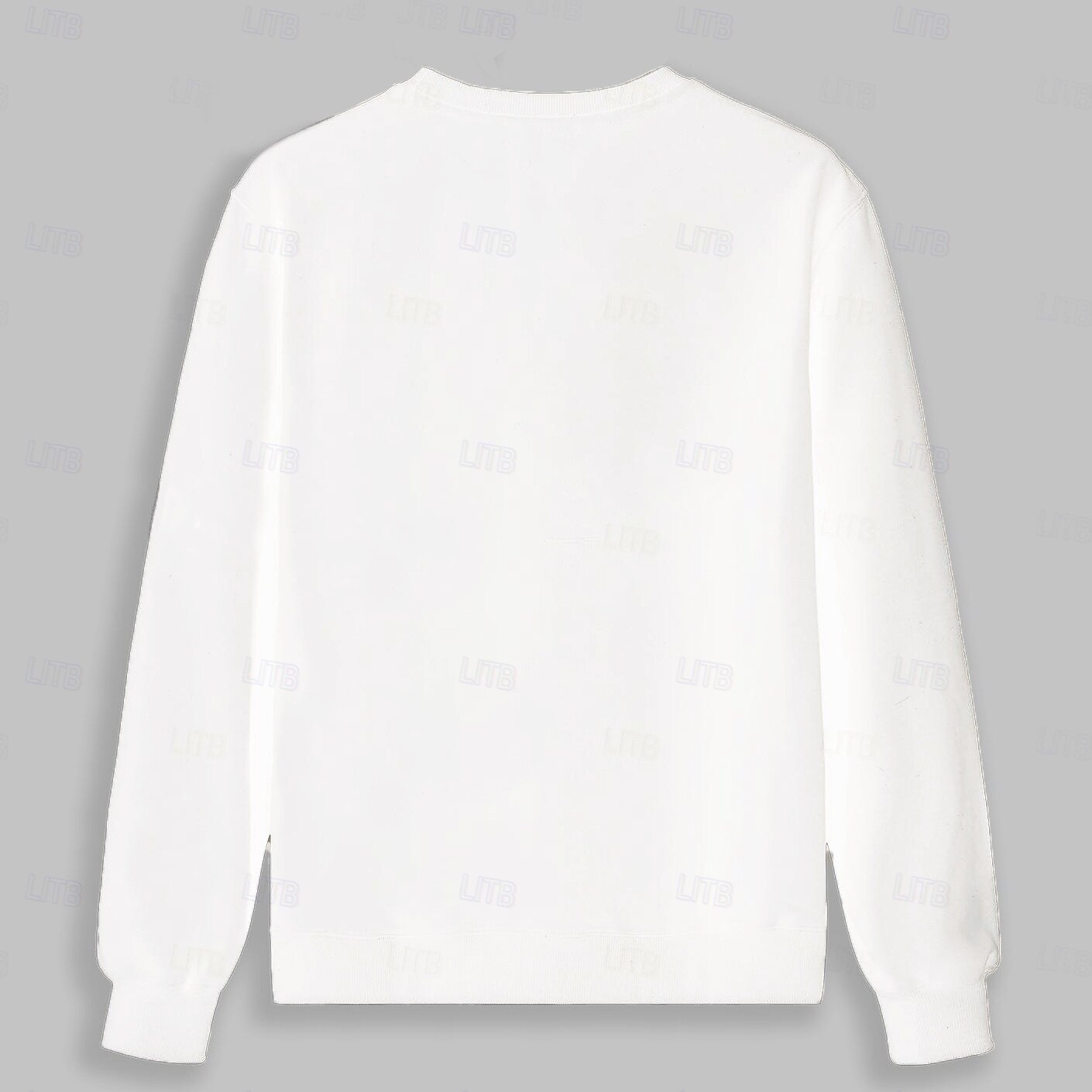 Voor heren Sweatshirt Wit Strakke ronde hals Effen Afdrukken Casual Dagelijks Sport Andere prints Basic Sportschoenen Herfst Winter Kleding Hoodies Sweatshirts Lange mouw 2025 - $34.99 –P2