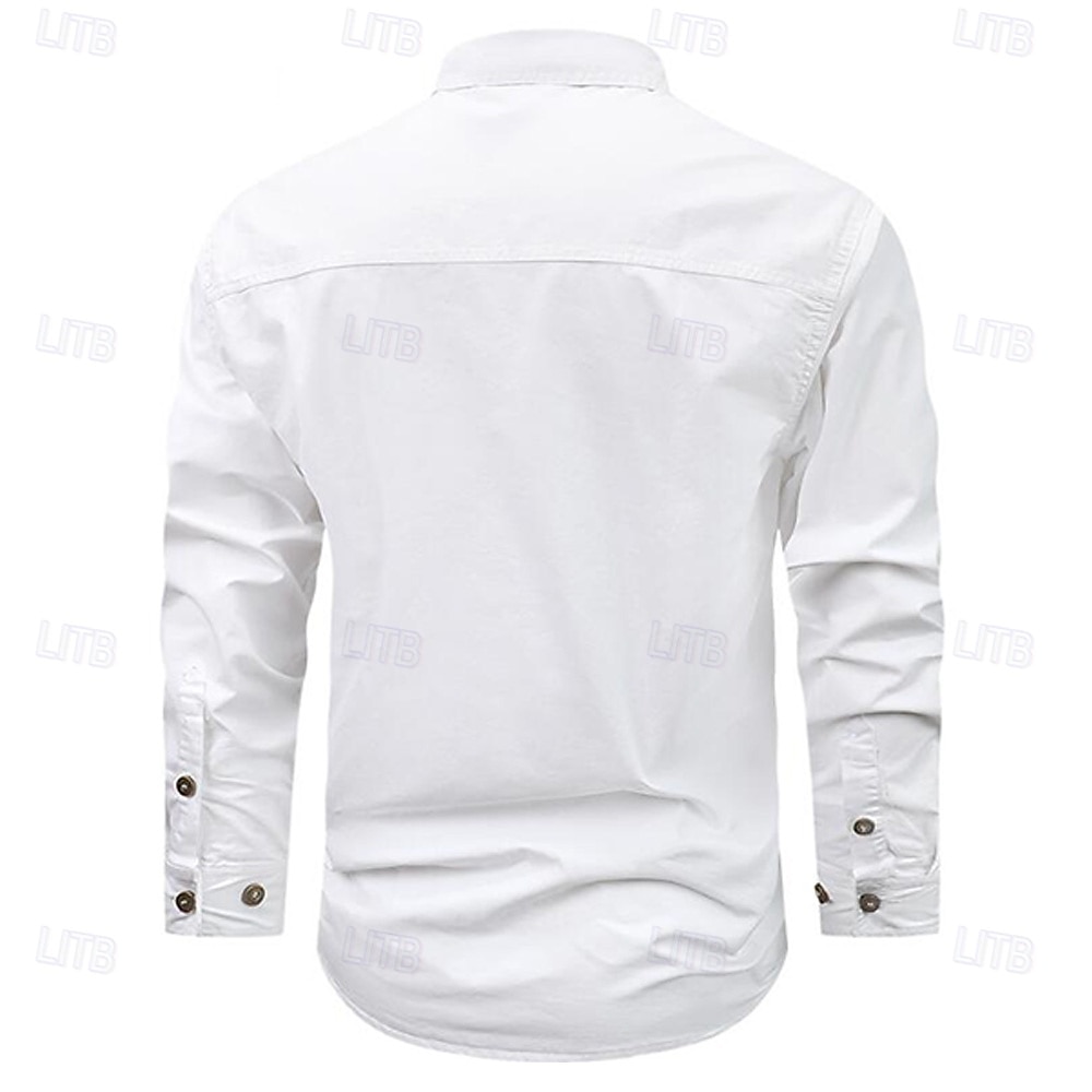 Homme Drapeau Américain Cerf Chemise de travail Chemise Western Chemise Cargo manche longue Western Occasionnel Sport & Loisir Sortir Chasse Hiver Printemps & Automne Col Rabattu Imprimé Noir Blanche de 2026 ? $29.99 –P7