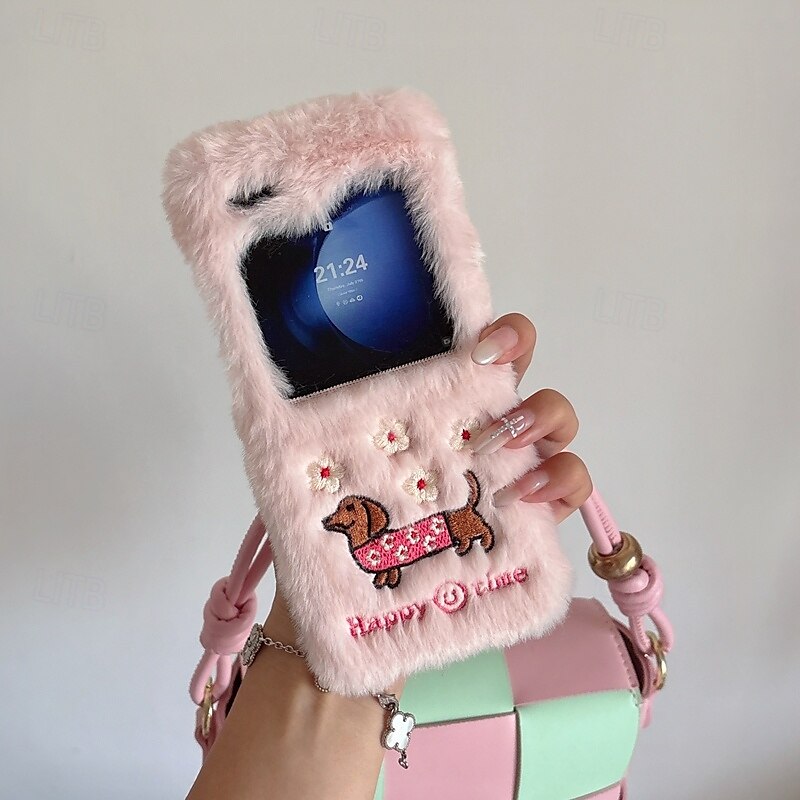 telefone Capinha Para Z Flip 7 Z Virar 6 Z Flip 5 Z Flip 4 Z Flip 3 Capa traseira Antichoque Retro Felpudo de 2025 por $18.99 –P8