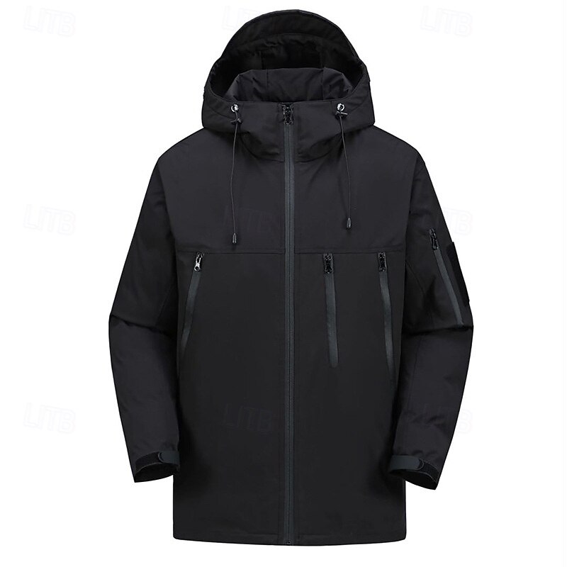 Homens Jaqueta de Trilha Ao ar livre Bloco de cor Prova-de-Água A Prova de Vento Zíper Frontal Jaqueta leve Zip Completo Campismo / Escursão / Espeleologismo Preto Verde Tropa Roxo de 2025 por $78.99 -P3