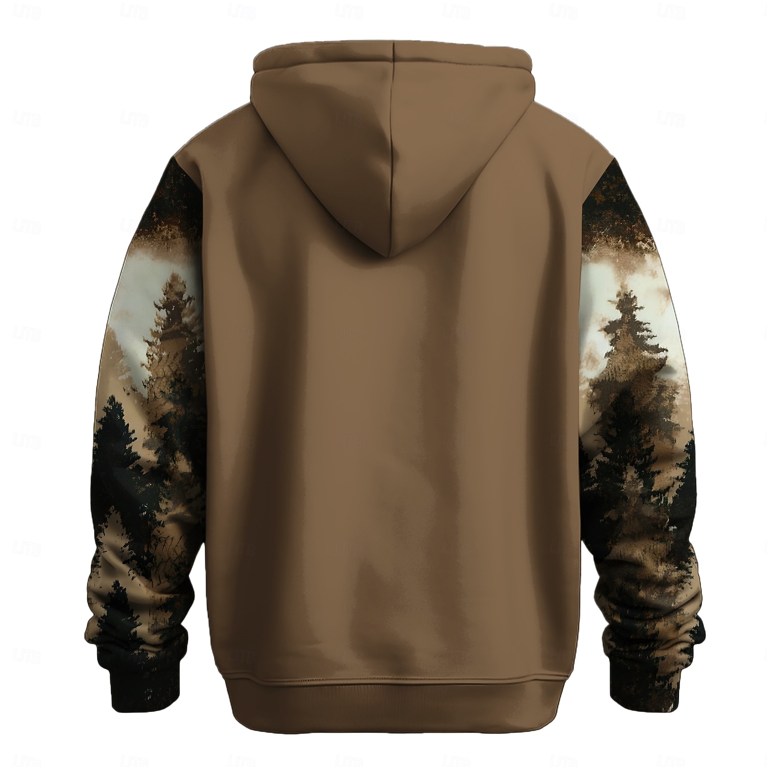 Homme Buffle Sweats à capuche Sweatshirt Mode Frais manche longue Col ras du cou Soirée Chasse Marron Cordon de serrage Automne Hiver Designer de 2025 ? $29.99 –P2
