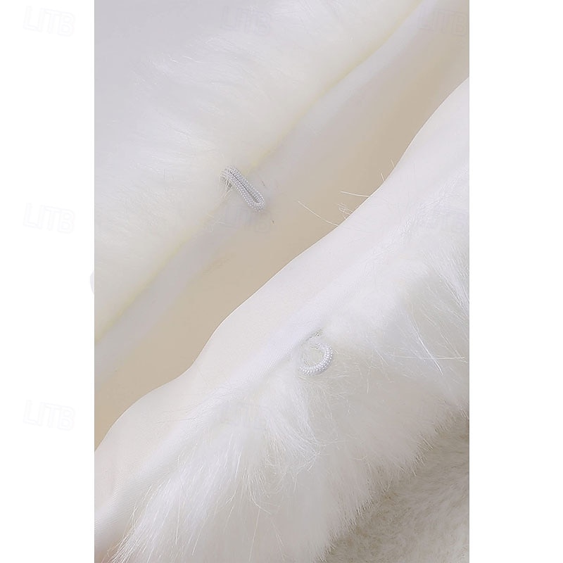 scialle in pelliccia sintetica per donna con collo sciarpa avvolgente mantello da sera in pelliccia sintetica per cappotto invernale del 2025 a $44.99 –P7