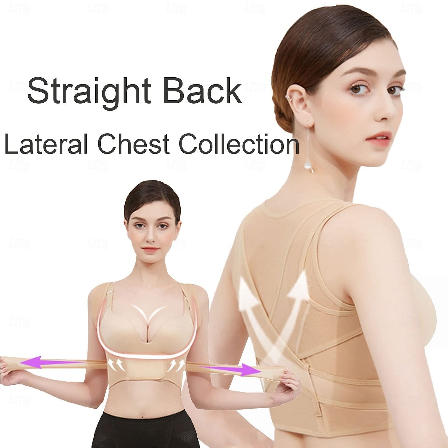 Women's Chest Supports, Humpback Posture Corrector, Chest Support, for Chest Hump, Sagging, Posture, Corset Bra Vest 2026 - $15.49 –P5