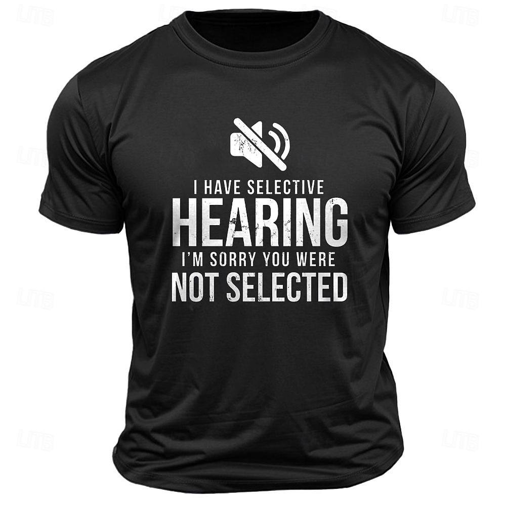 Homme Imprimé Lettre Drôle T-shirt 100% Coton Manche Courte Graphique Chemise Noir Vert Véronèse Bleu de minuit T-shirt confortable Rue Sport en Plein Air Vêtements de créateurs de mode de 2025 ? $15.99 –P3