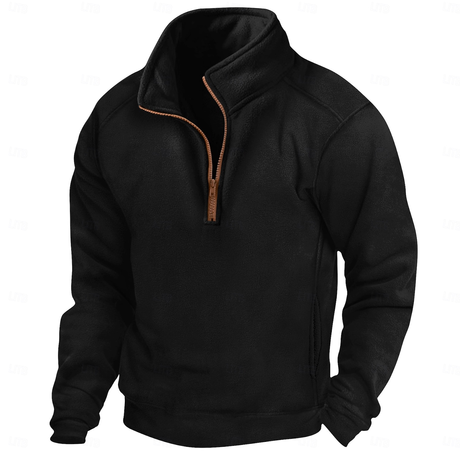 Herr Tröja Kvartströja med dragkedja Svart Armégrön Marinblå Kaki Grå Halv dragkedja Slät Sport & Utomhus Dagligen Helgdag Polyester Streetwear Ledigt Vår & Höst Kläder Pull Tröjor Långärmad 2026 - $24.99 –P1
