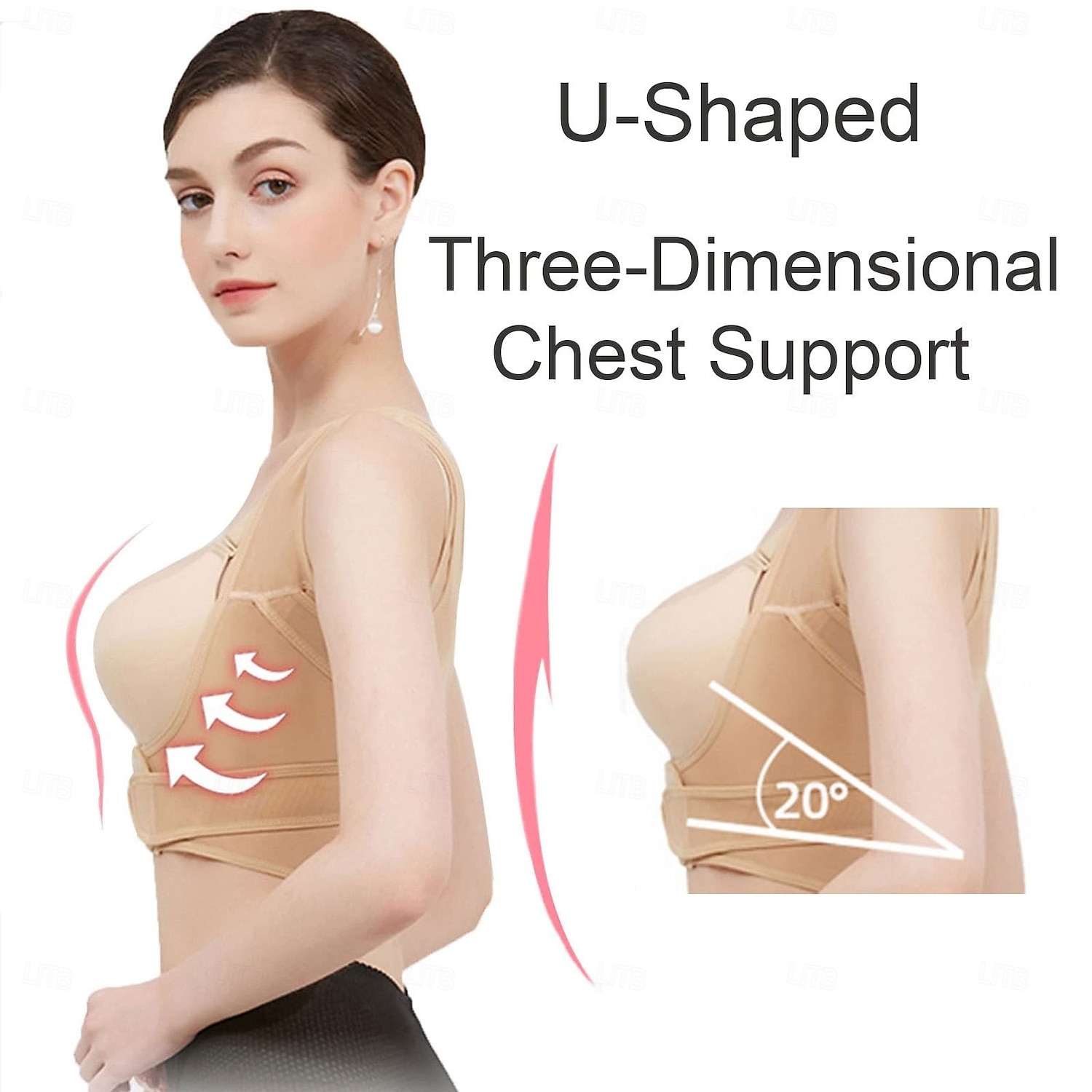 Women's Chest Supports, Humpback Posture Corrector, Chest Support, for Chest Hump, Sagging, Posture, Corset Bra Vest 2026 - $15.49 –P2