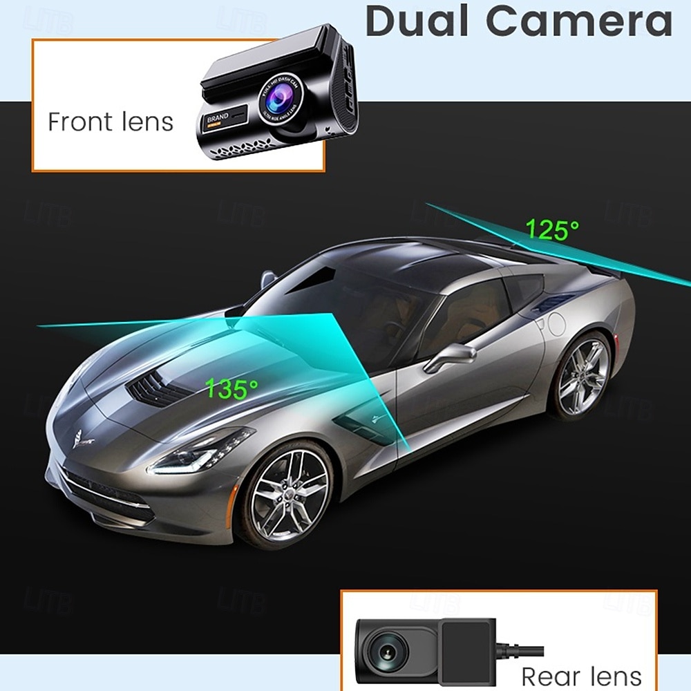 Dashcam Cameras Video Recorder Dual Lens Front and Rear Dash Cam for Cars Remote Intercom and Remote Playback 2025 - $223.49 –P11