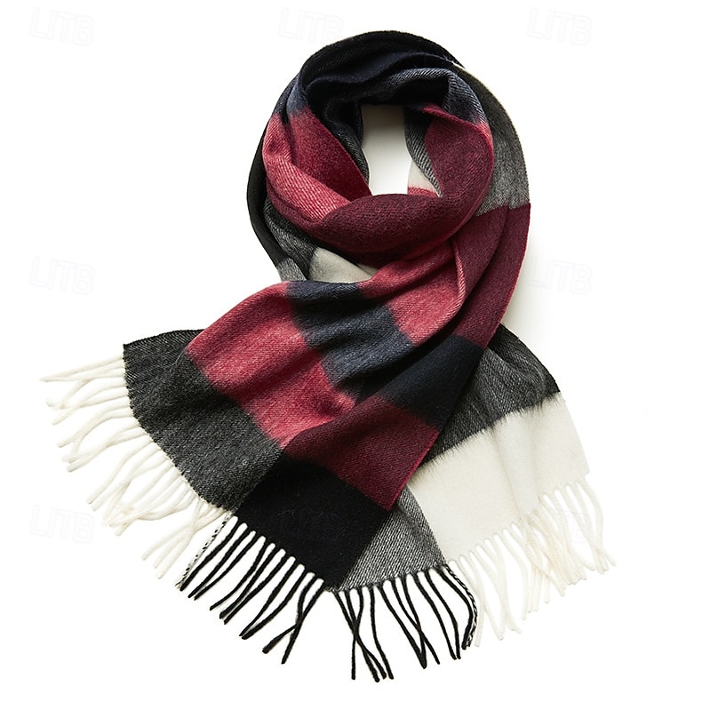 Per uomo Sciarpa rettangolare Scuola Natale All'aperto Rosa Rosso Sciarpa del 2025 a $26.99 –P2