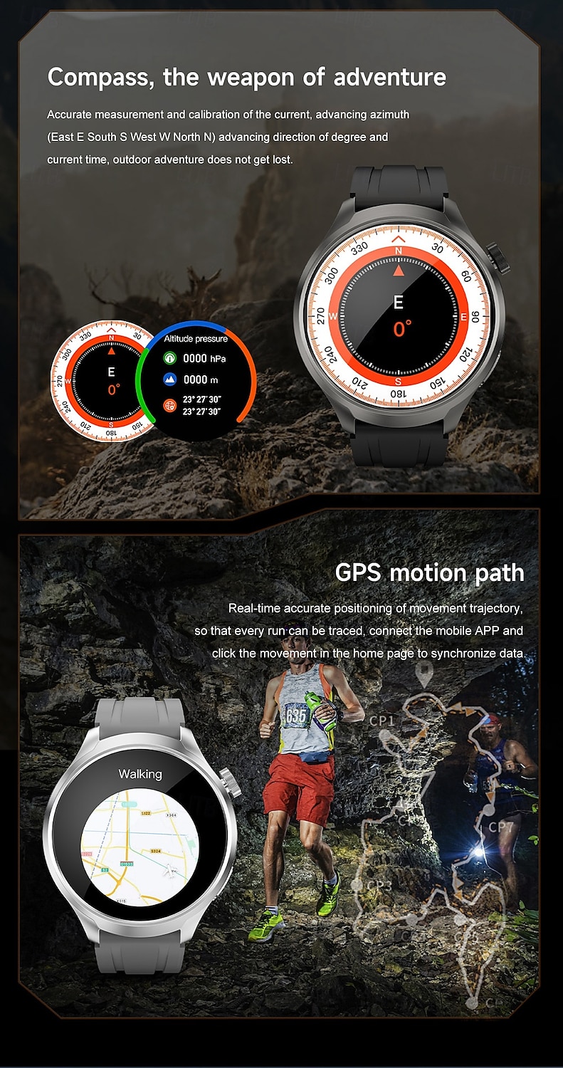 2025年 696 DK69 スマートウォッチ 1.85 インチ スマートブレスレット ブルートゥース ECG + PPG 歩数計 着信通知 と互換性があります Android iOS 男性 ハンドフリーコール メッセージ受信通知 IP 67 52mmウォッチケース  コレクション – $59.99 –P13