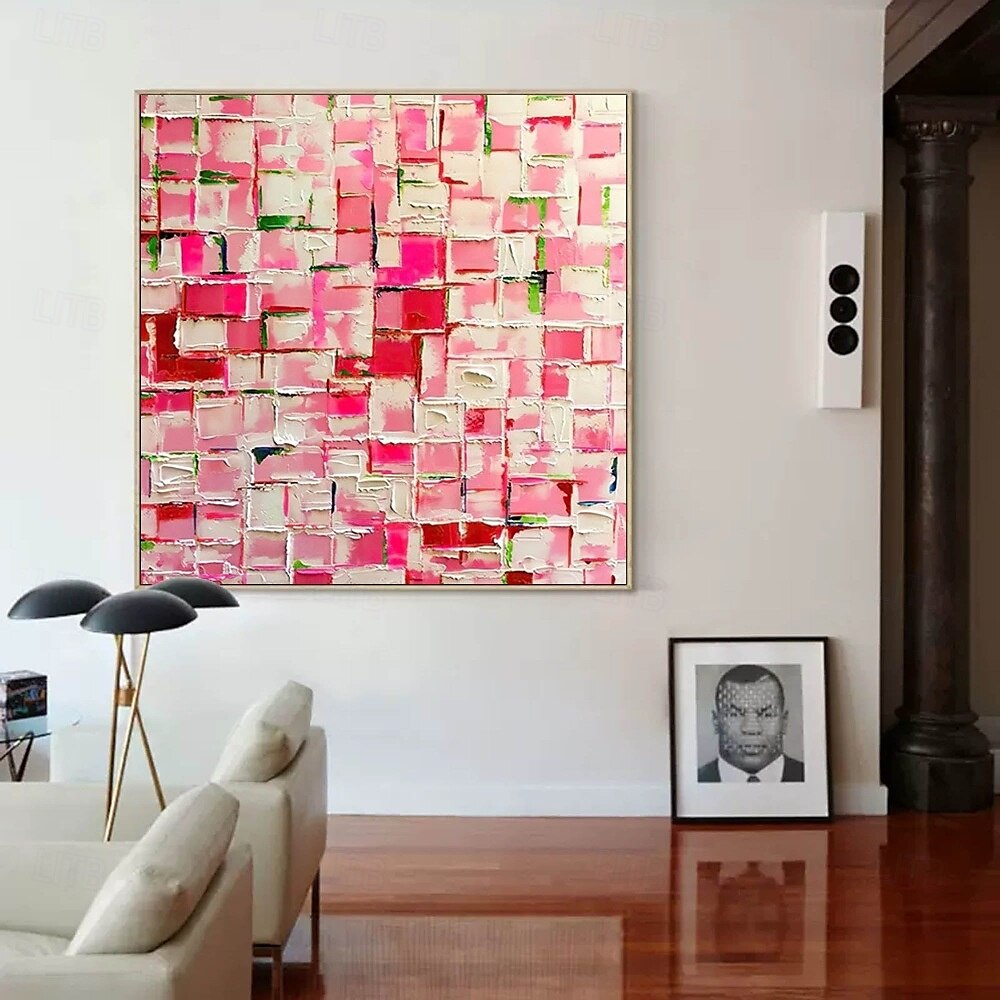 großes handgemaltes buntes abstraktes Kunstgemälde handgemachtes graues minimalistisches abstraktes Gemälde nordisches abstraktes Gemälde für Wohnzimmer abstraktes buntes rotes Gemälde Boho abstraktes 2025 - $116.99 –P3