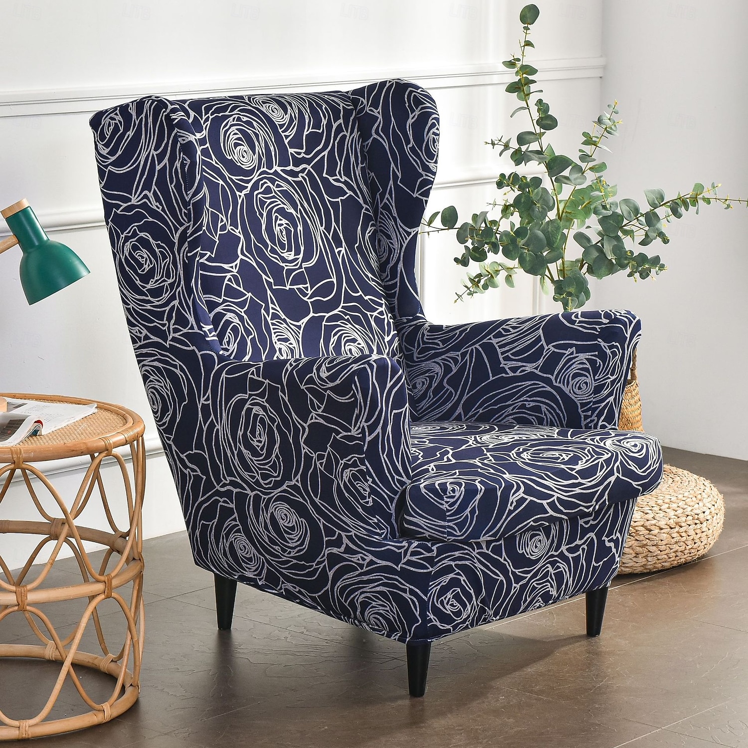 capa elástica para cadeira com encosto alto estampado capa para poltrona capa durável e elástica com design de estampa estilosa perfeita para proteger e refrescar sua cadeira com encosto alto ideal de 2025 por $18.99 –P20