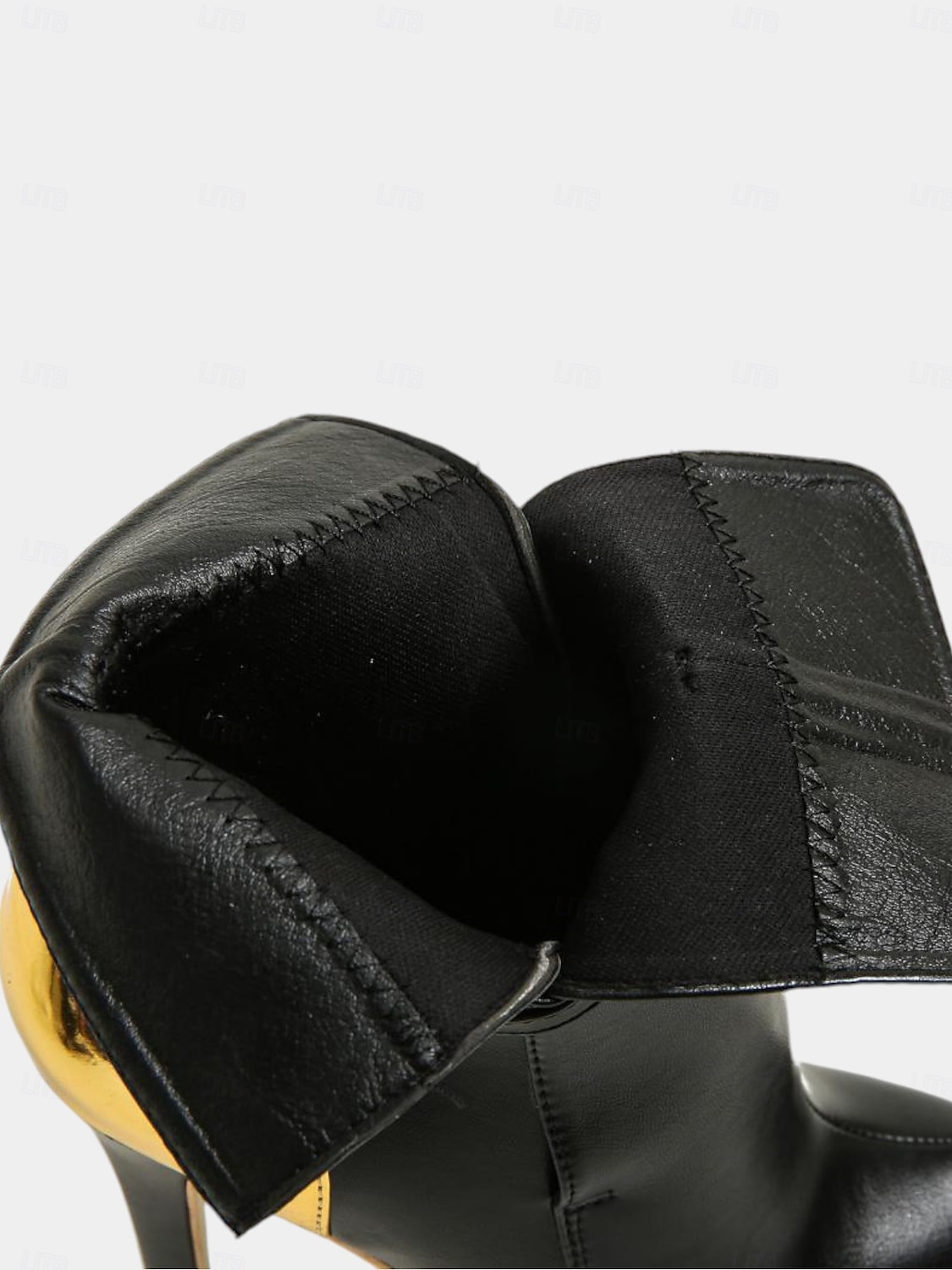 bottines à talons aiguilles rouges pour femmes – bottines tendance à talons hauts avec accent doré pour les fêtes et les soirées de 2025 ? $69.99 –P4