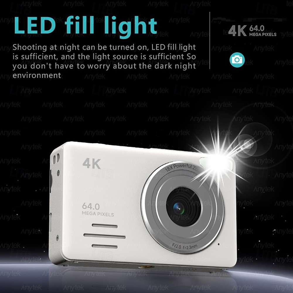 Digital Camera FHD Video Camcorder Point and Shoot Camera Digicam 18X Zoom Portable Vlogging Camera for Travel 2025 - $81.99 –P17
