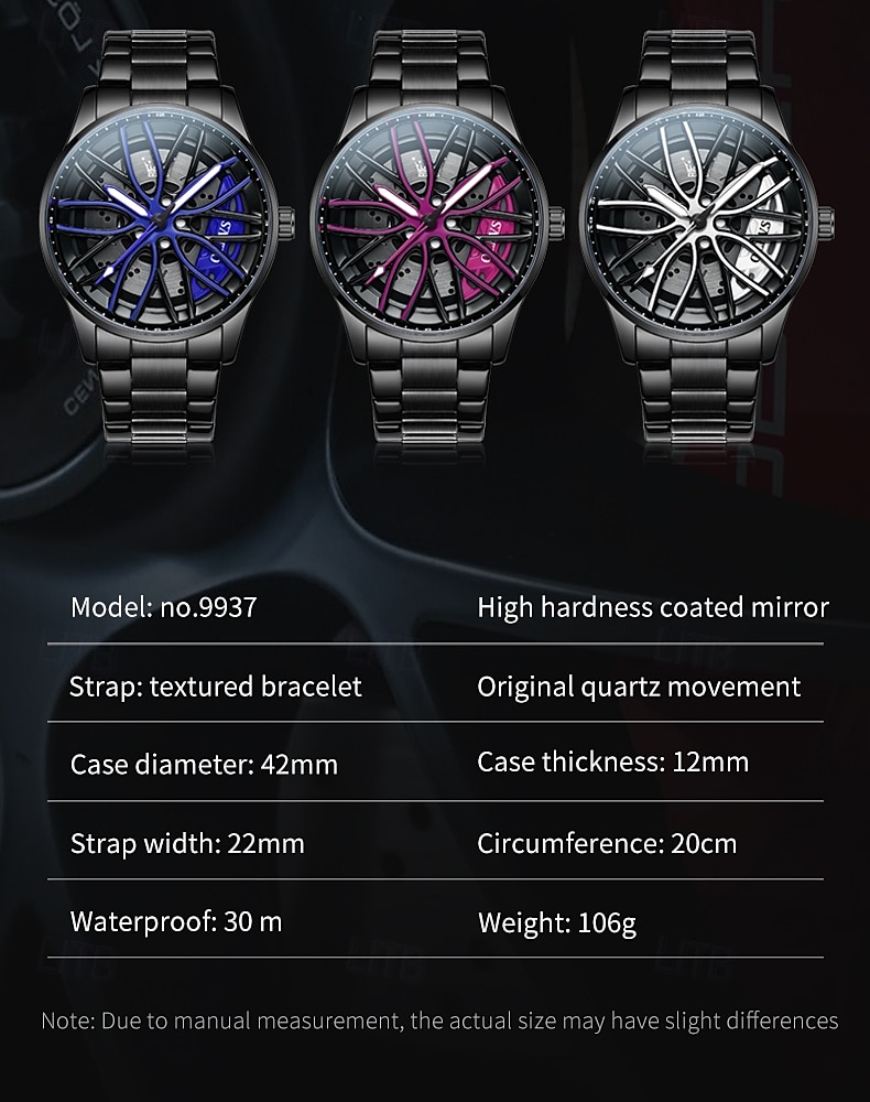 Часы OLEVS Men Quartz - креативные модные повседневные наручные часы со светящимися элементами и водонепроницаемыми стальными украшениями 2025 - $35.99 –P10