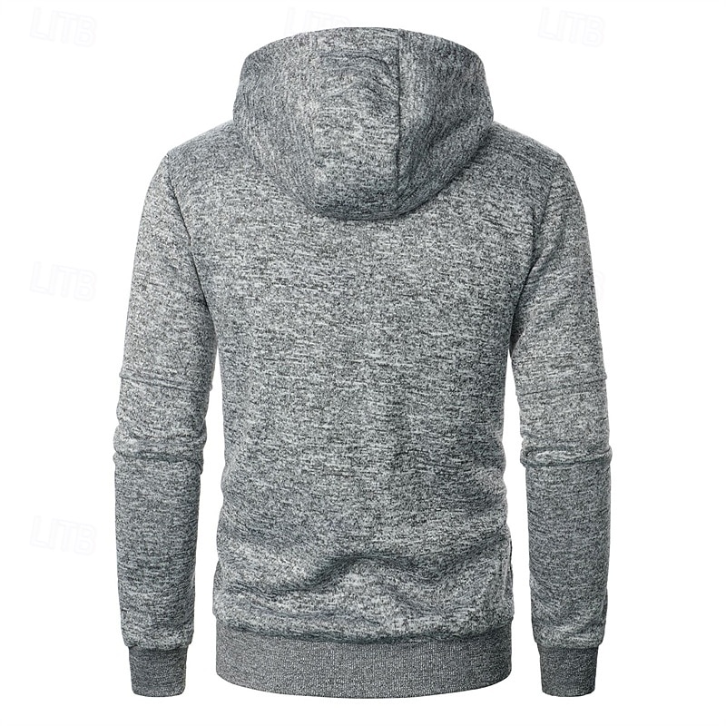 Herren Strickjacke Kurzer Pullover Zip Pullover Reißverschluss Strickpullover Gerippt Stricken Standard Tasche Feste Farbe Mit Kapuze Modisch Klassisch Urlaub Freizeitskleidung Bekleidung Herbst 2025 - $18.99 –P6