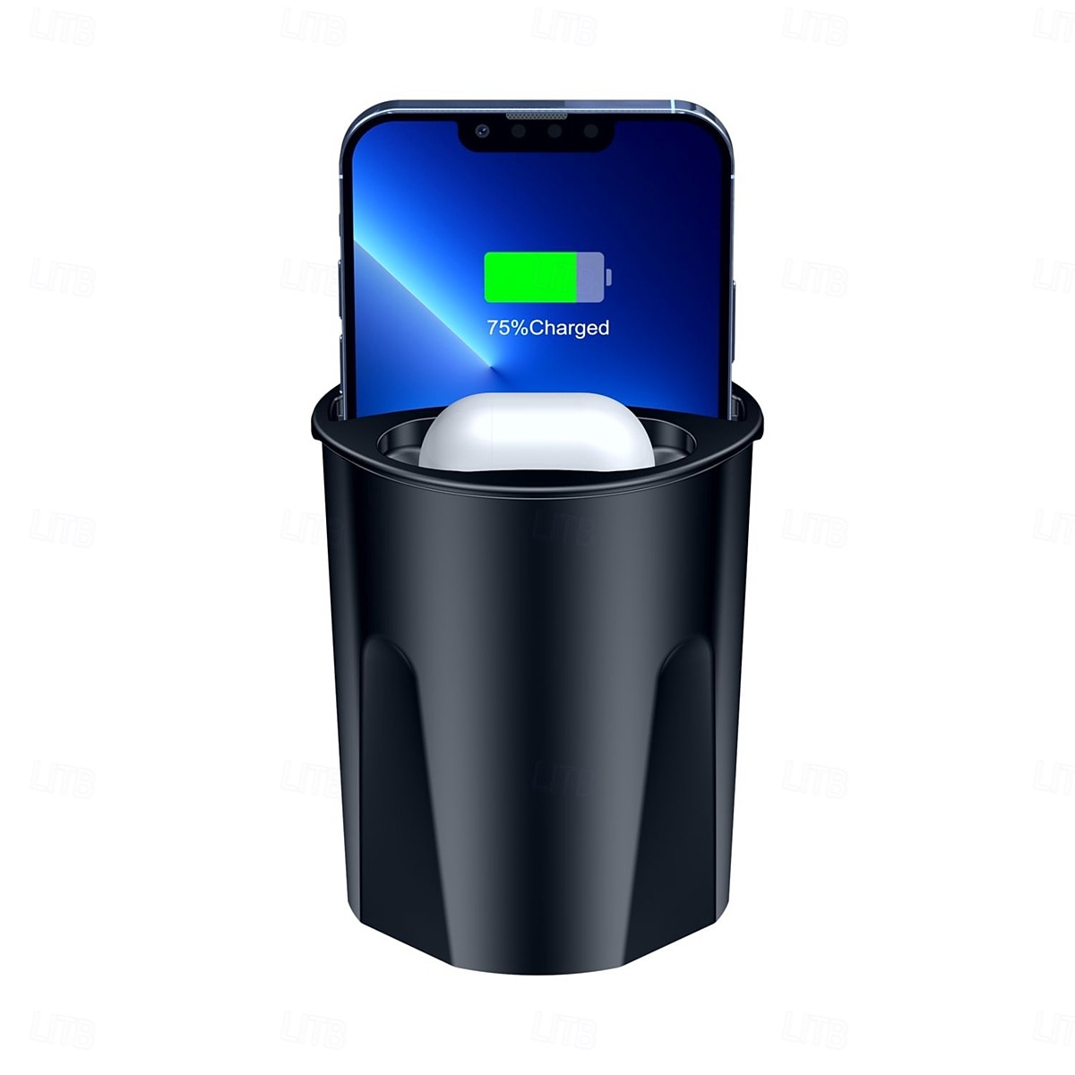 Support de chargement sans fil multifonction 4 en 1 pour téléphone Qi et Airpods 3/2/Pro, support de téléphone pour chargeur sans fil compatible avec la voiture de 2025 ? $47.99 –P7