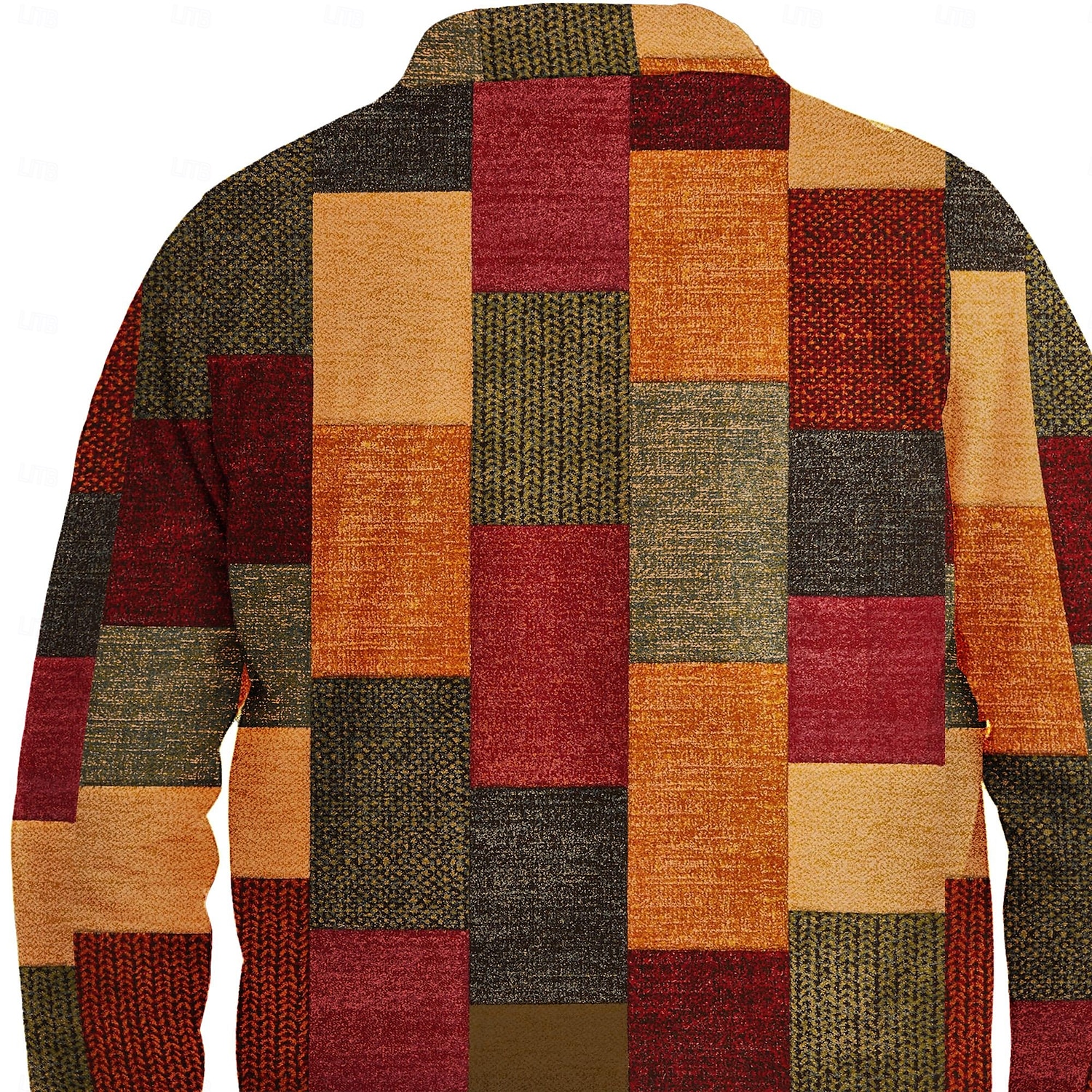 Per uomo A quadri Camicia Giacca da camicia Sovracamicia Manica lunga Informale Formale Casual Autunno Inverno Collo ripiegabile Tasche Nero Rosso del 2026 a $35.99 –P3