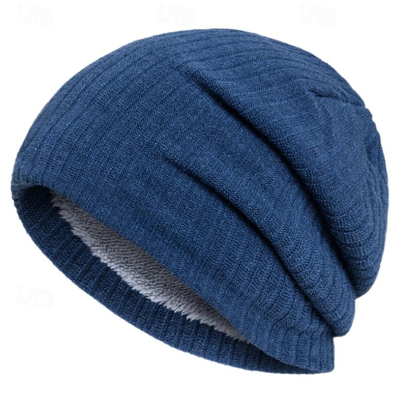 Homens Unisexo Gorro Chapéus de inverno Gorros 骷髅头毛线帽 Chapéu de malha Preto Vinho 100% Acrílico Tricotado Aconchegante Roupa Diária Para Noite Cor Sólida / Simples Quente de 2025 por $12.99 –P3