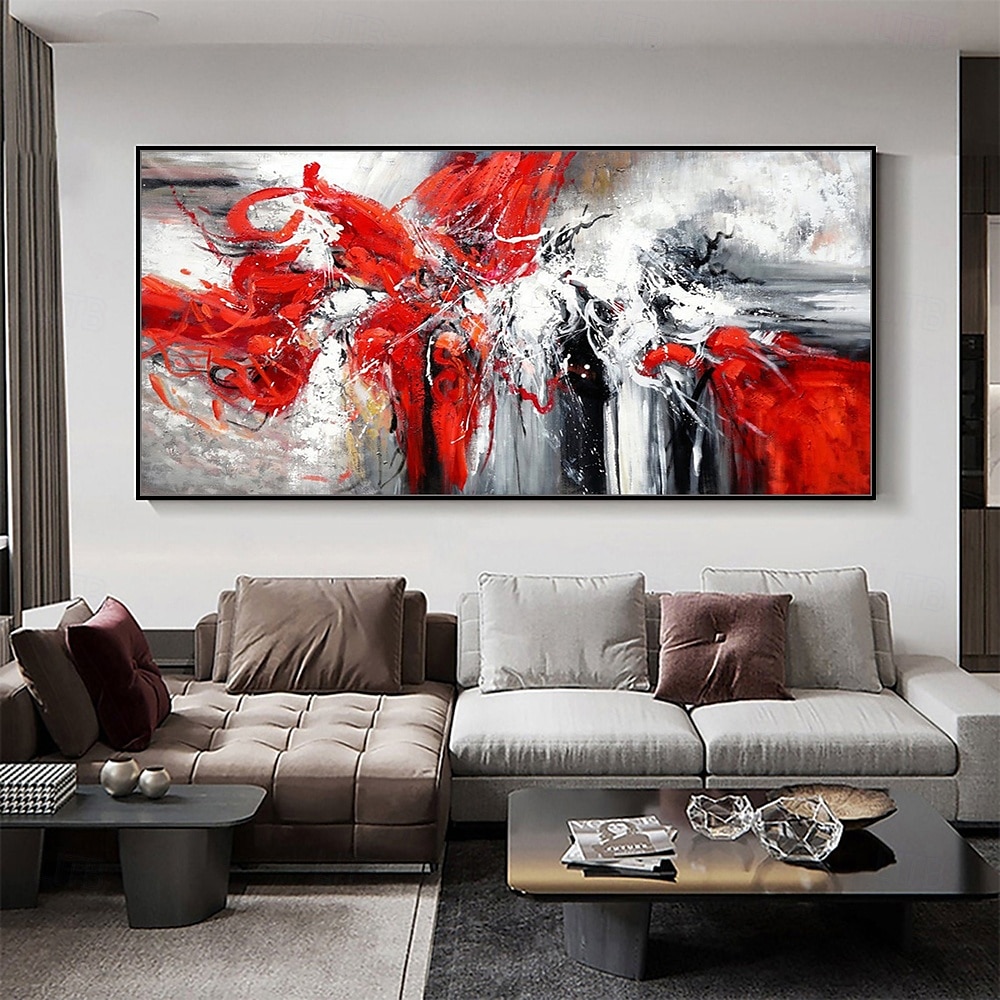 Mintura Handmade Abstract Colorful Oil Paintings On Canvas Wall Art Decoration Modern Picture For Home Decor Rolled Frameless Unstretched Painting 2025 - $77.99 –P1