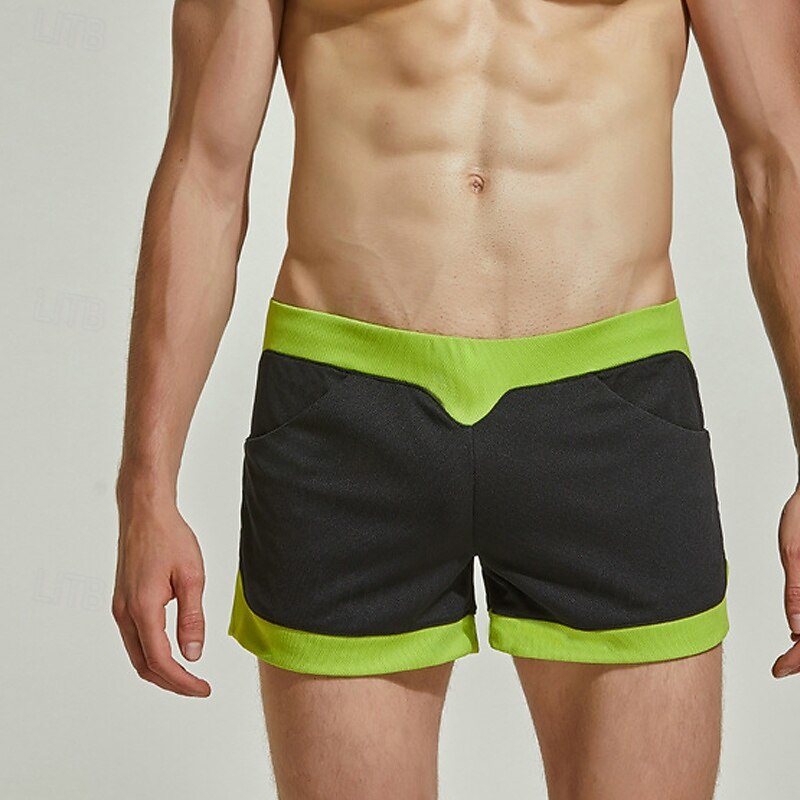 Herren 1 pc Unterwäsche Boxer Boxer-Shorts Patchwork Polyester Atmungsaktiv Weich Komfortabel Farbblock Mittlere Hüfthöhe Schwarz Weiß 2025 - $18.99 –P20