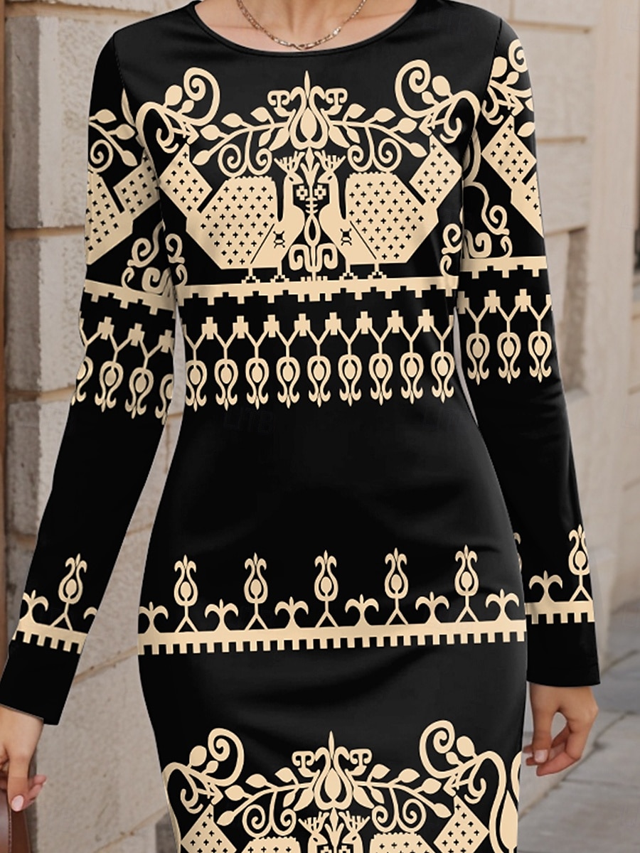 Damen Minikleid schwarzes kleid Vintage-Kleid Sweatshirt-Kleid Winter Kleid Brautkleider schlicht Ausgefallene Party Strasse Casual Regular Fit Farbblock Langarm Rundhalsausschnitt Rosa Khaki 2025 - $25.99 –P4