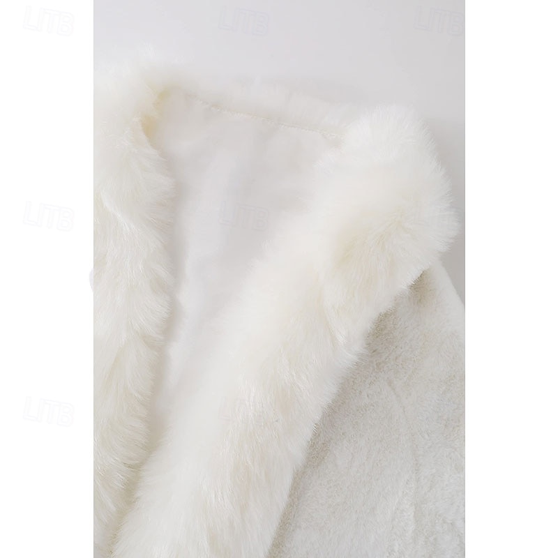 scialle in pelliccia sintetica per donna con collo sciarpa avvolgente mantello da sera in pelliccia sintetica per cappotto invernale del 2025 a $44.99 –P5