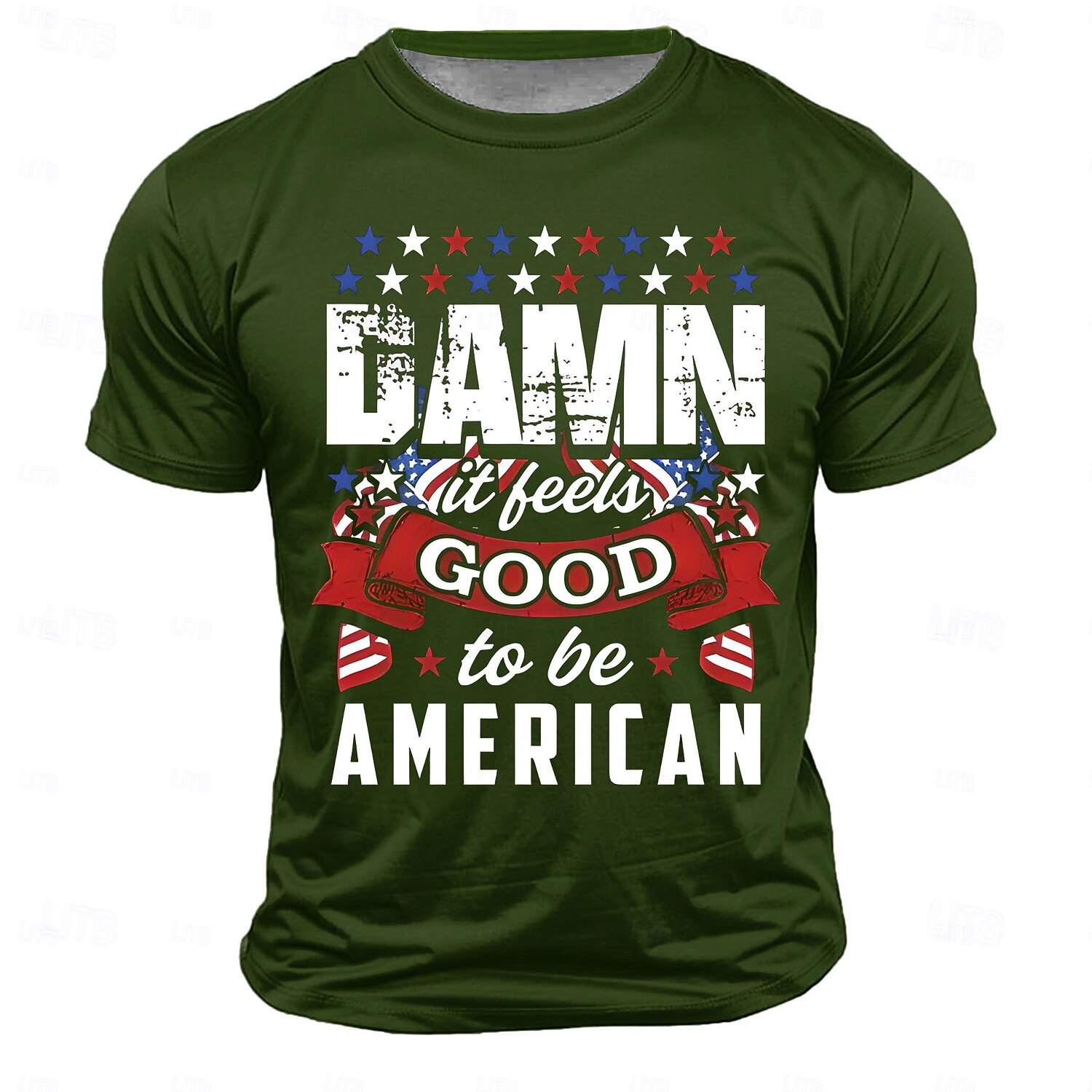Ανδρικό T-Shirt Μικρή Μανίκια Πατριωτικό Γραφικό T-Shirt Με Εκτύπωση 'Γαμώ Το Νιώθω Καλά Που Είμαι Αμερικανός' 2025 - $15.99 –P4