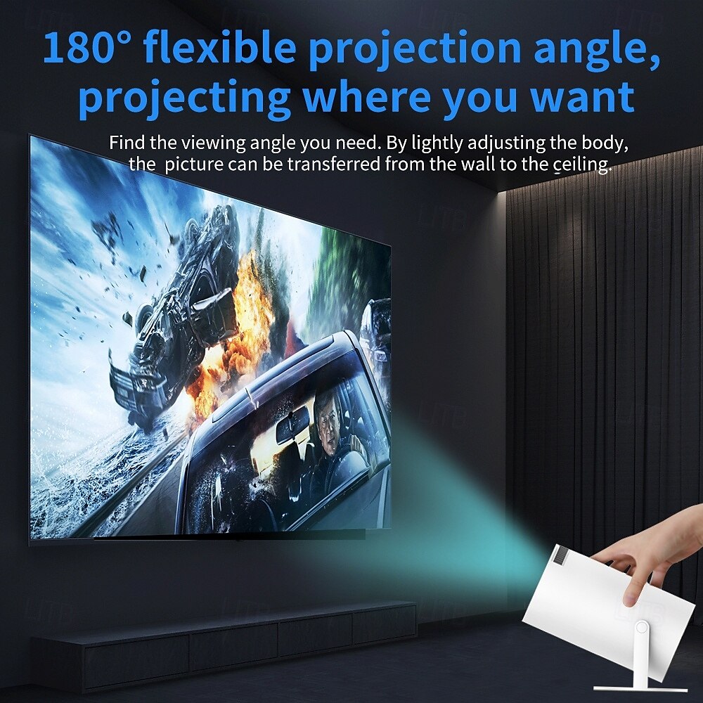 Wireless controller Bluetooth projector Android 13 electric focus full HD 720P support 1080P resolution 4K video WIFI 6 2.4/5G dual band WIFI Bluetooth 5.4 support screen scaling support 4-point tra 2025 - $93.99 –P9