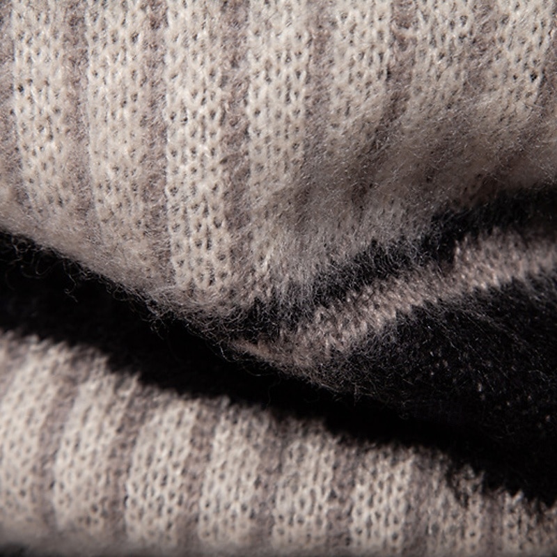 Men's Pullover Sweater Jumper Knit Sweater Ribbed Knit Regular Knitted Stripe Crew Neck Fashion Basic Daily Wear Date Clothing Apparel Fall & Winter Black M L XL 2025 - $24.99 –P8