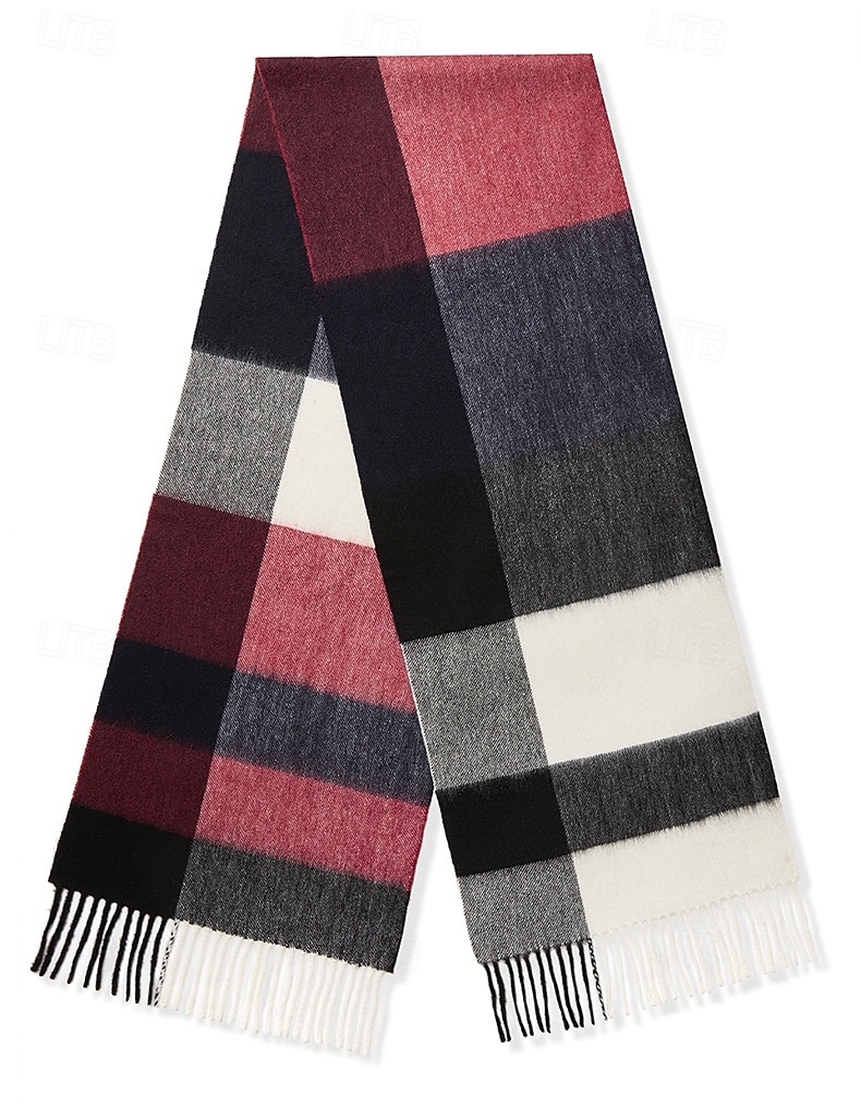 Per uomo Sciarpa rettangolare Scuola Natale All'aperto Rosa Rosso Sciarpa del 2025 a $26.99 –P1