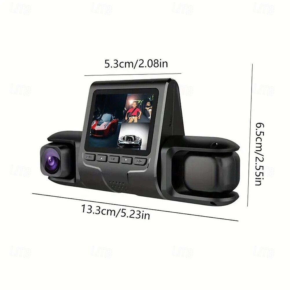 3 Lens Car Video Recorder Motion Detection HD 1080P Vehicle Driving Recorder G-Sensor Auto Video Camera LCD Display Night Vision 2025 - $39.99 –P9