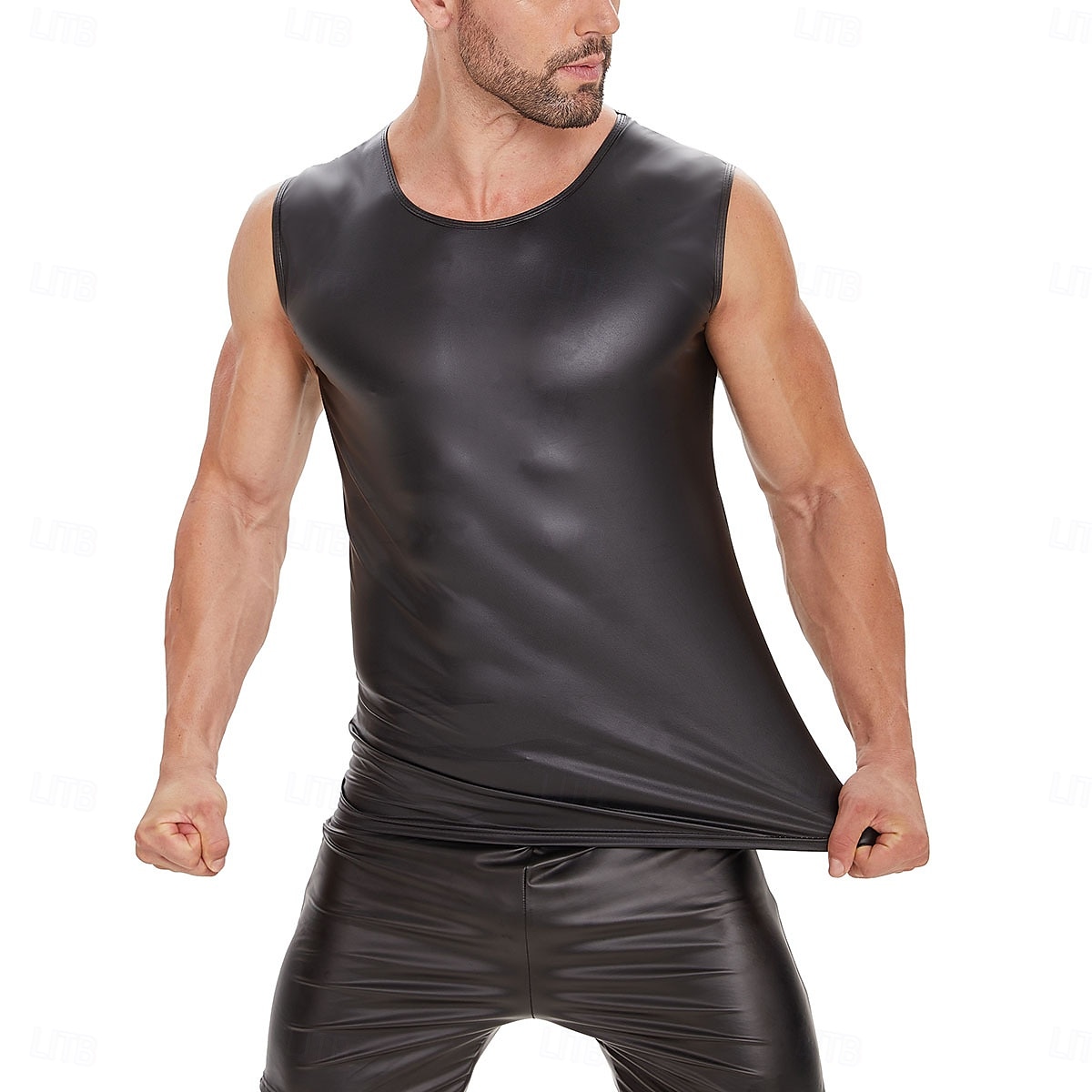 Póló Bőrruházat Trikó Farsangi jelmez Férfi Matt Spandex Ruha mert Teljesítmény Klub Rúdtánc Mindszentek napja Farsang Felnőttek 2025 - $17.49 –P1