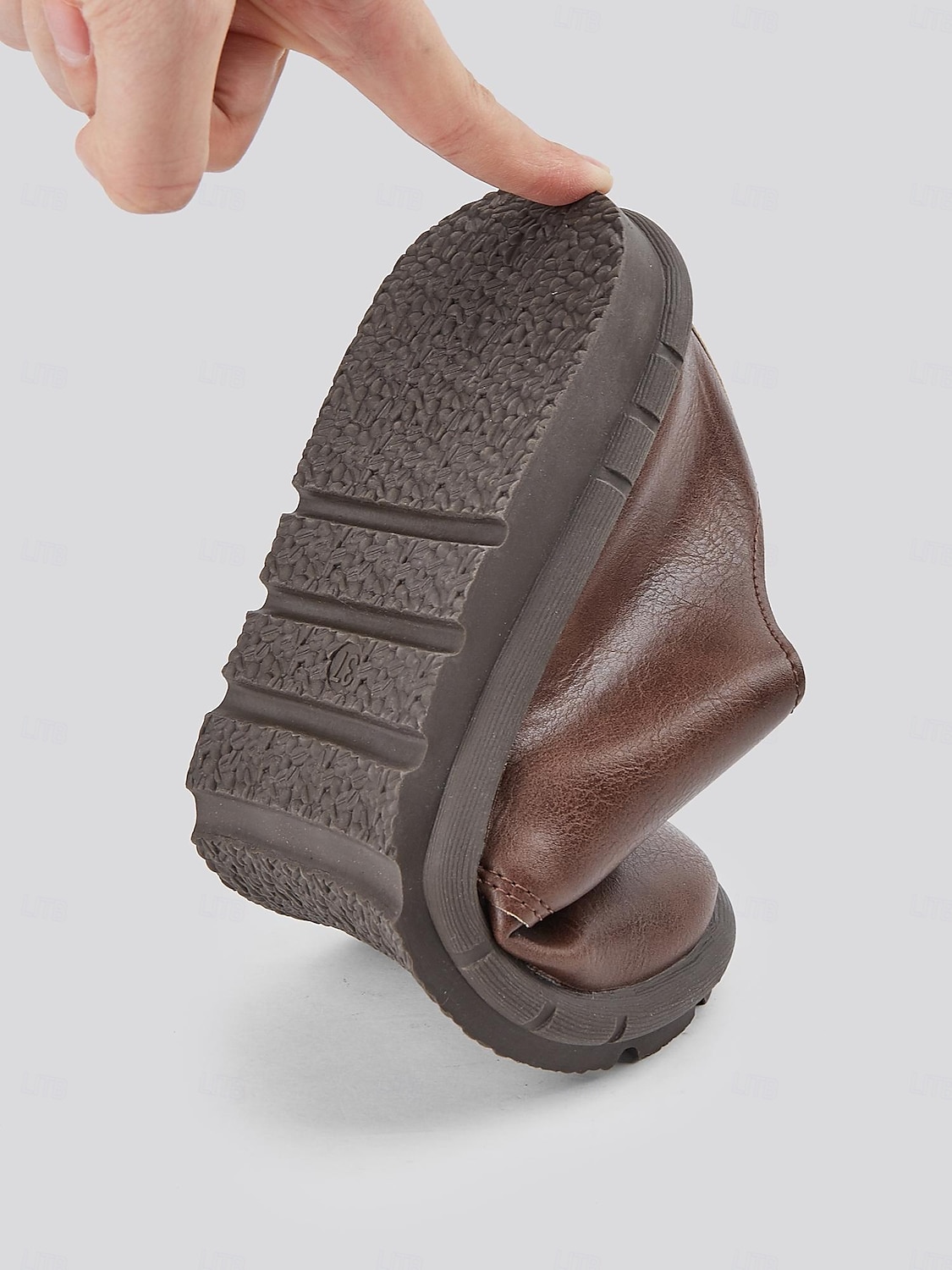 chaussures décontractées à lacets en similicuir marron pour hommes avec semelle antidérapante confortable - parfaites pour un usage quotidien de 2025 ? €23.99 –P4
