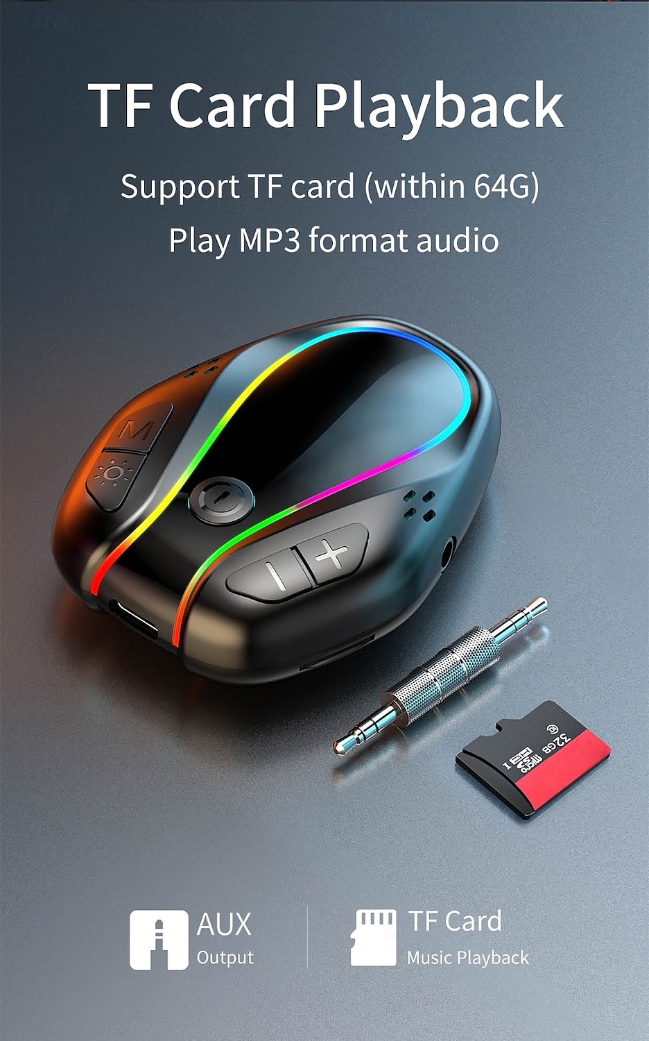Car Bluetooth 5.0 Receiver for Car Noise Cancelling Bluetooth AUX Adapter Bluetooth Music Receiver for Home Stereo/Wired Headphones/Handsfree Calling 16 Hours Battery Life-BlackSilver 2025 - $31.99 –P13