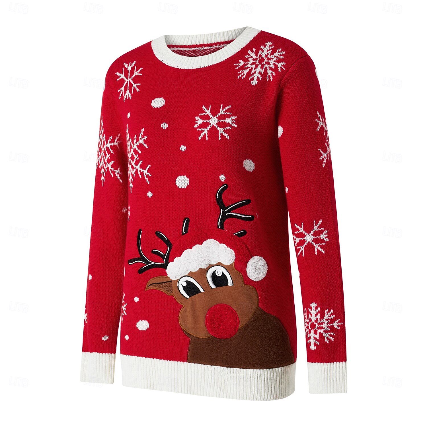 Reinsdyr Stygg julegenser Pullover Jumper Strikket Herre Dame Jul Nytt År julaften Jul Original Morsom Voksen Jul Topp 2025 - $37.99 –P2