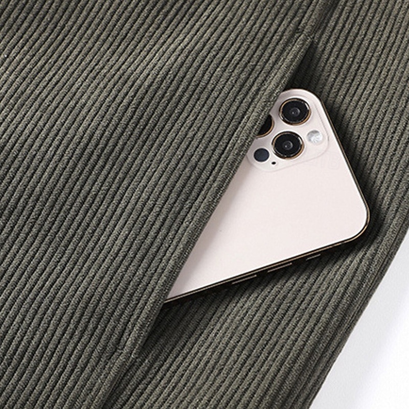 Herr Manchesterjacka Fleece-jacka Cargojacka Vardaglig jacka Dagligen Semester Slitsäker Ficka Vår & Höst Slät Mode Klassisk Kavajslag Normal Svart Kaki Armégrön Jacka 2025 - $55.99 –P8