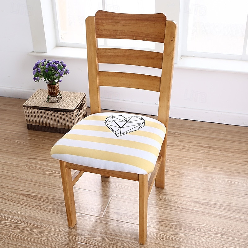 Housse de siège de chaise extensible et durable, idéale pour protéger et rafraîchir les sièges de chaise, ajoute confort et style aux chaises de salle à manger, de bureau ou de salon de 2025 ? $10.99 –P5
