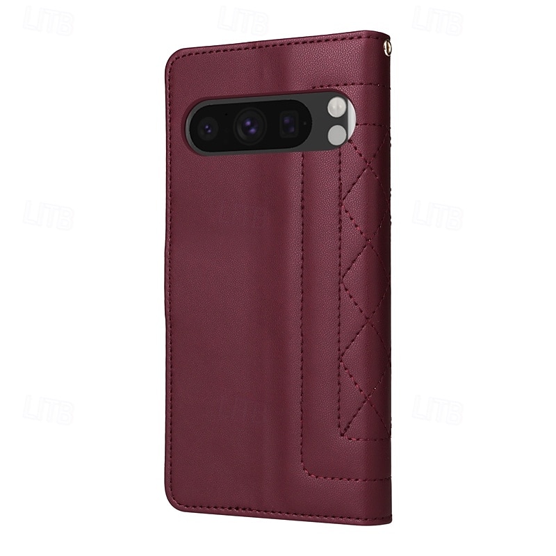 2025年 電話 ケース 用途 ピクセル9プロ Pixel 8 Pro Pixel 8 ピクセル9 Pixel 7 Pro フリップカバー スタンド付き リストストラップ付き カード挿入口 レトロ風 TPU PUレザー コレクション – $15.99 –P10