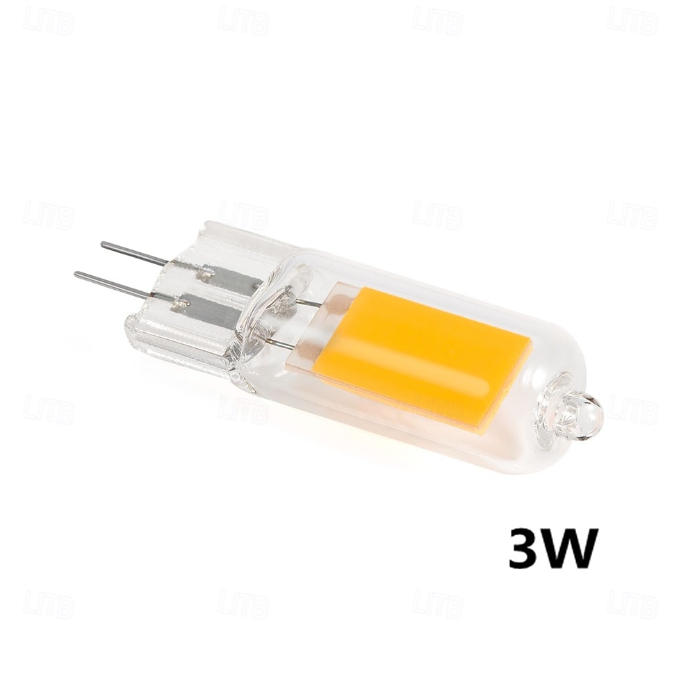 Светодиодные лампы g4 cob glass с регулировкой яркости, без мерцания, 2 Вт/3 Вт/5 Вт, переменный/постоянный ток 12 В, хрустальная лампочка для lampada, lampara, люстра, освещение 6/10 шт. 2025 - $20.99 –P5